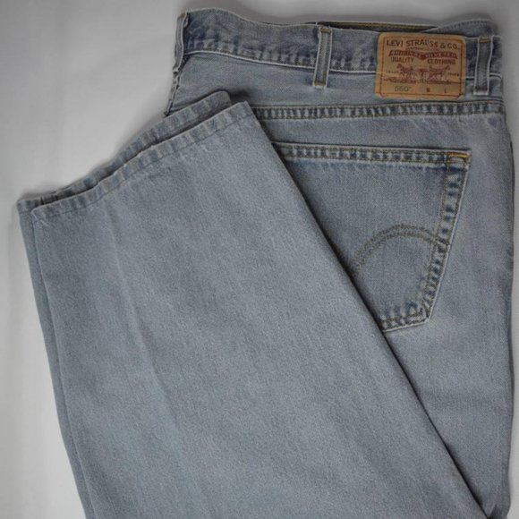 Levi's 560 Comfort Fit Light Wash Blue Jeans 40x30 - Picture 1 of 4